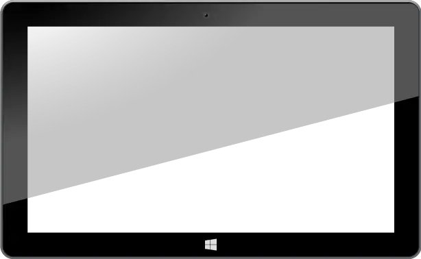 Transparent tablet PNG image