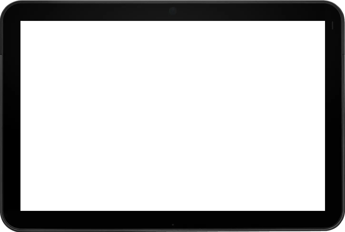 Transparent tablet PNG image