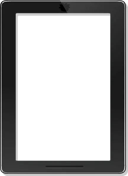 Transparent tablet PNG image