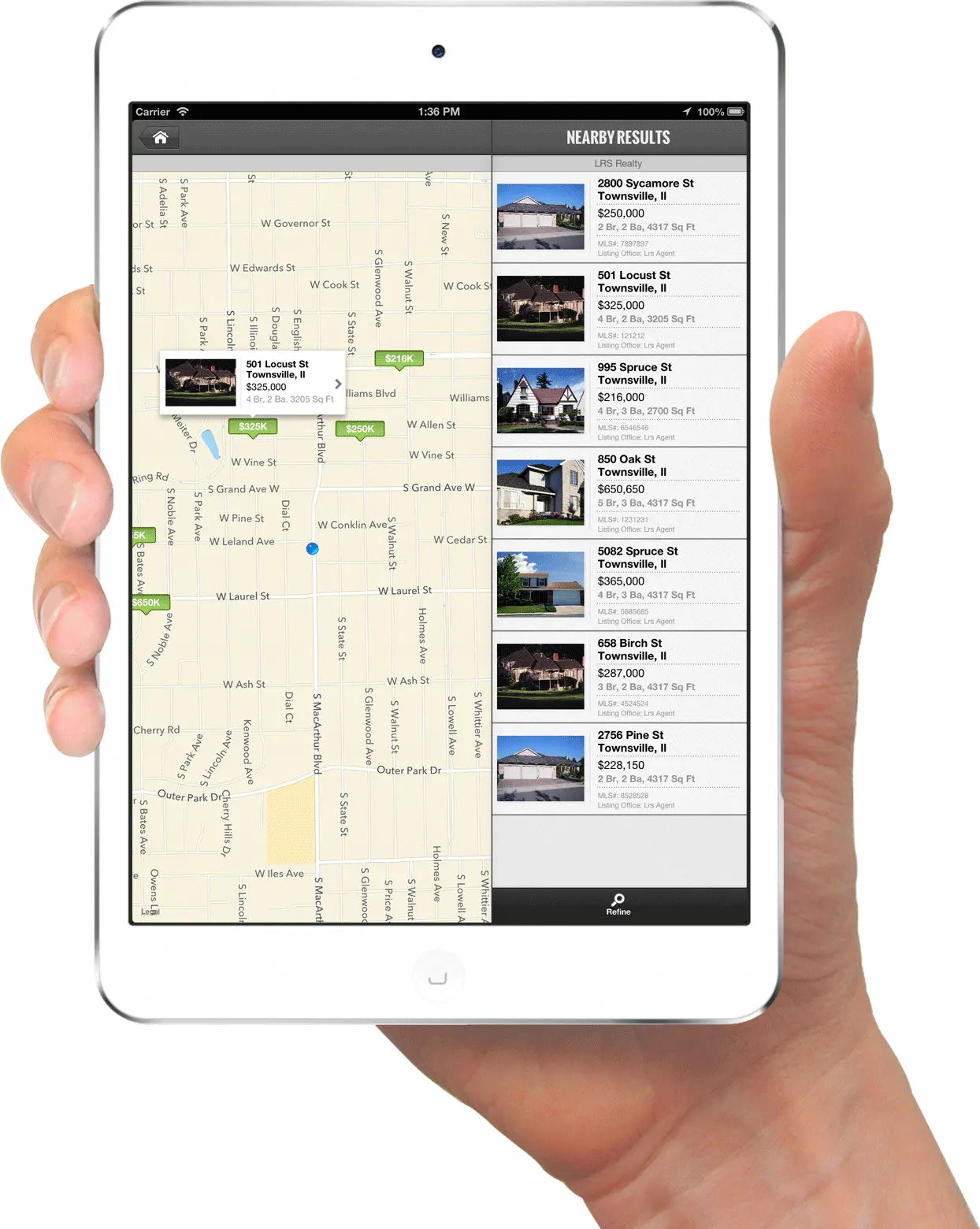 Tablet in hand PNG image