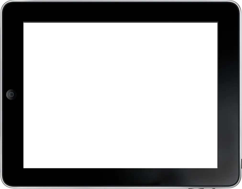 Transparent tablet PNG image