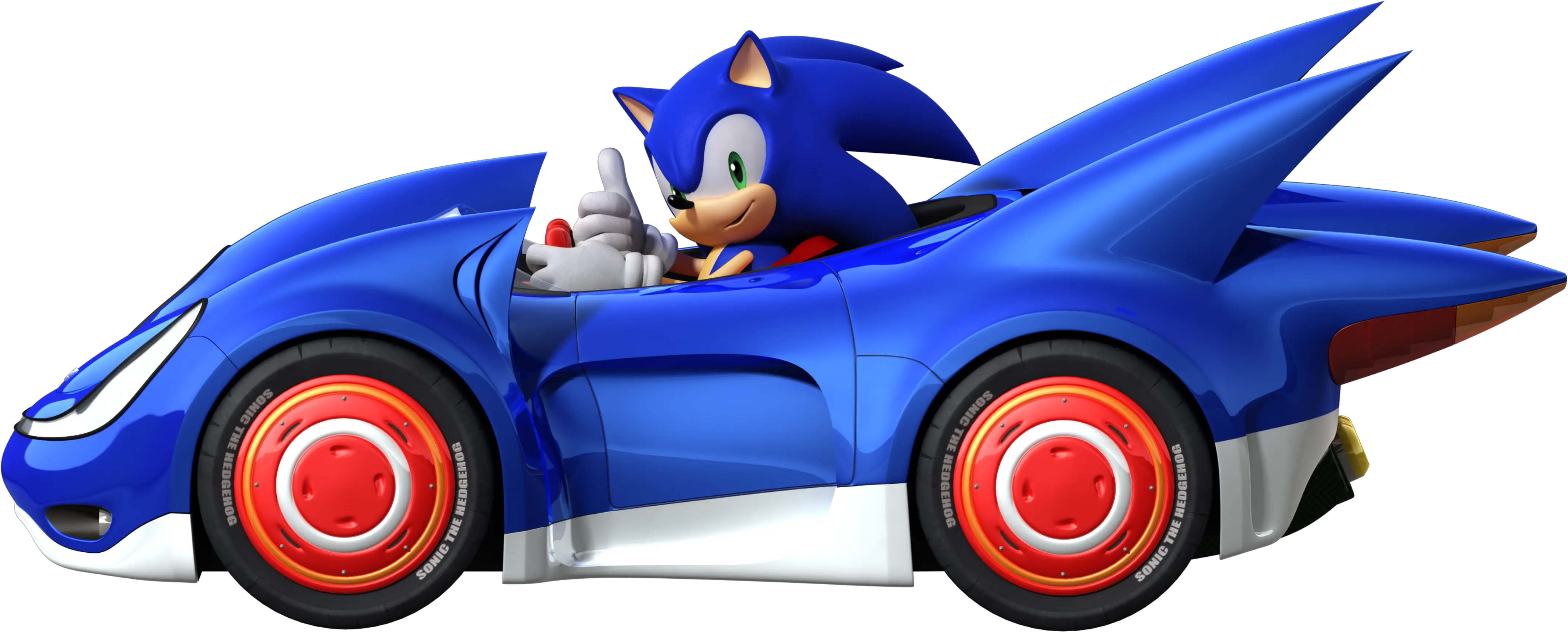 Sonic the Hedgehog car PNG