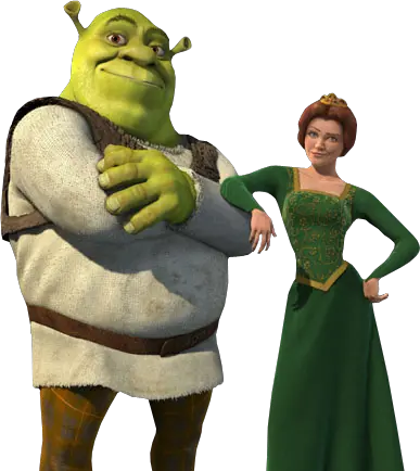 Shrek and Fiona PNG