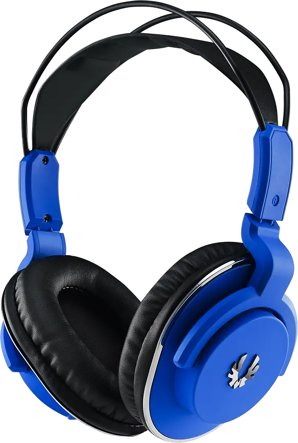 Blue headphones PNG image