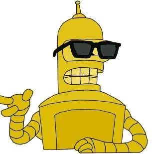 Futurama gold Bender PNG
