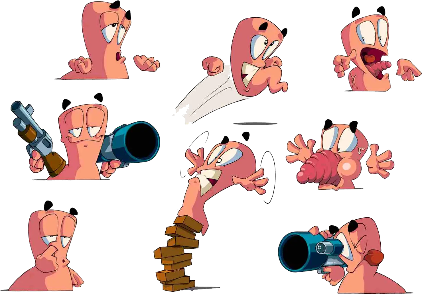 Worms game PNG