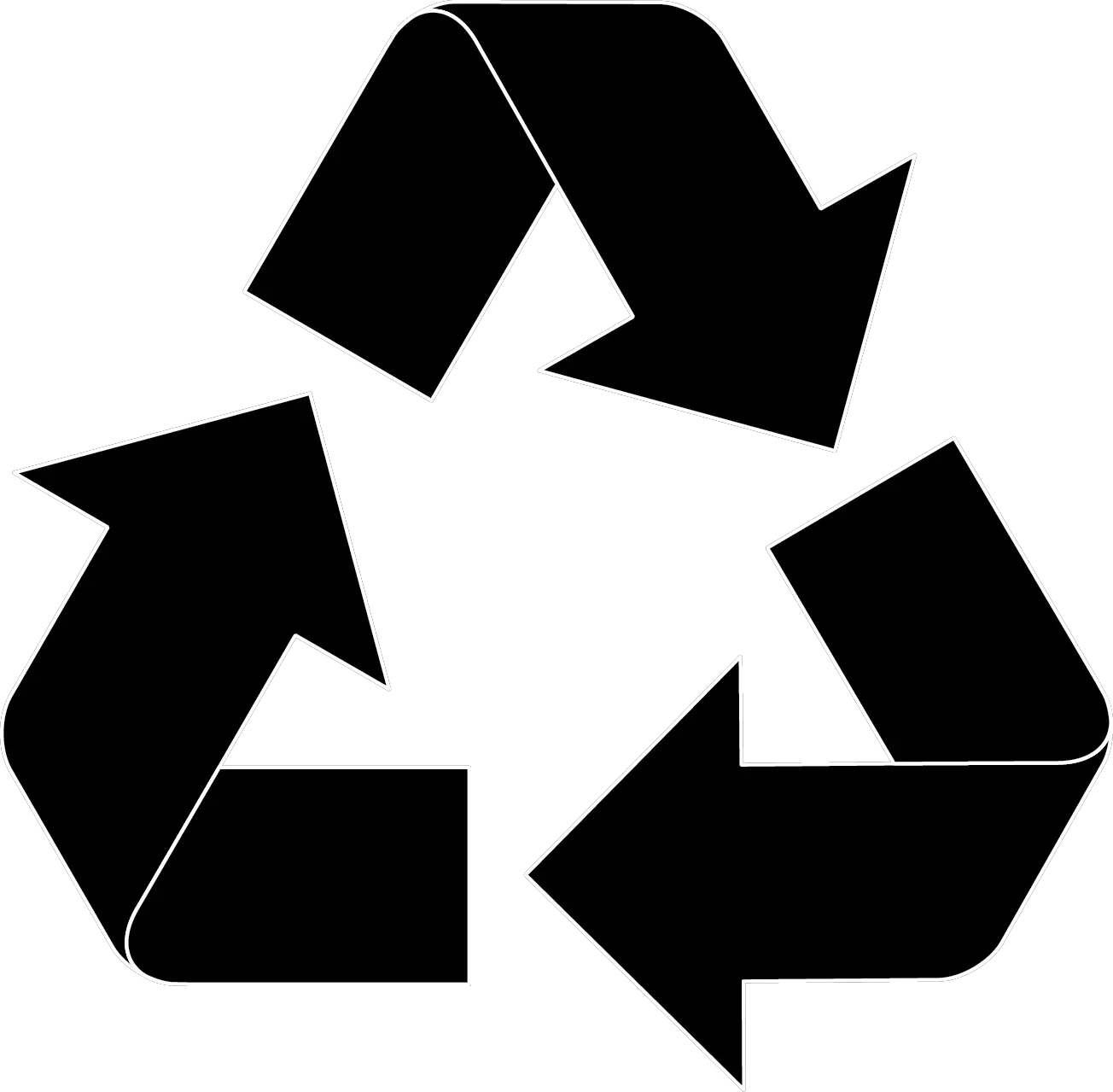 Recycle black icon PNG