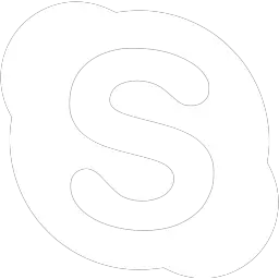 Skype white logo PNG