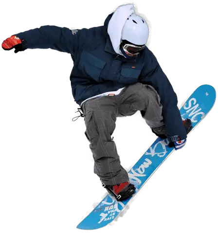 Snowboard man PNG image