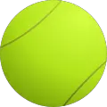 Tennis green ball PNG image