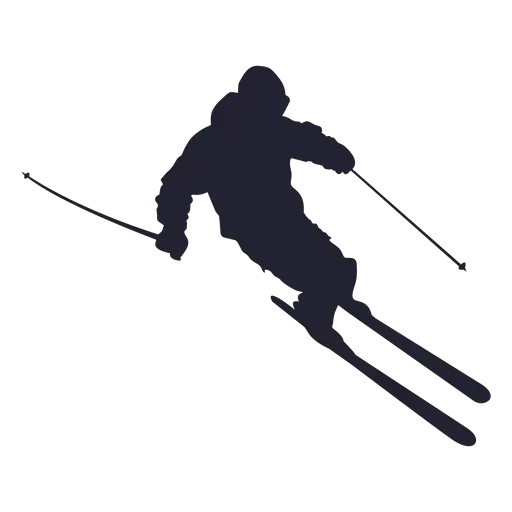 Skiing PNG