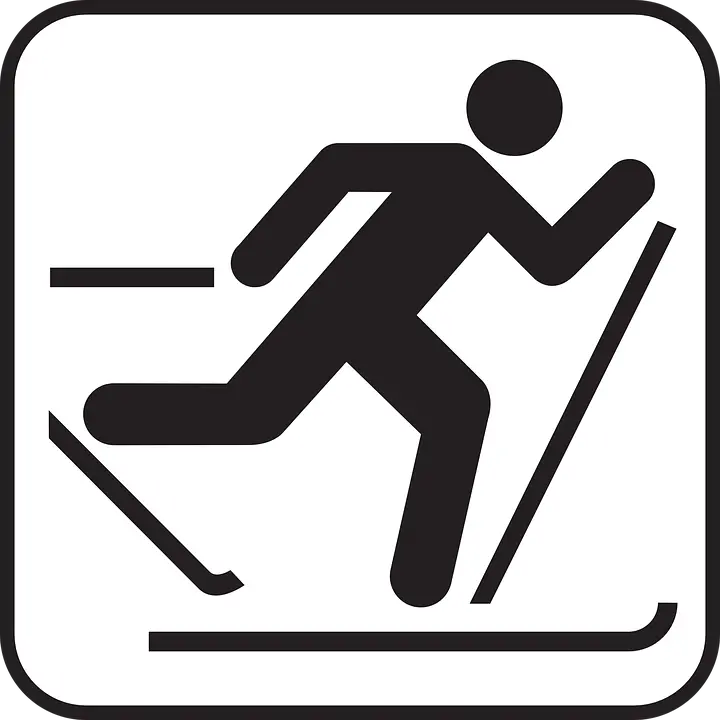 Skiing PNG