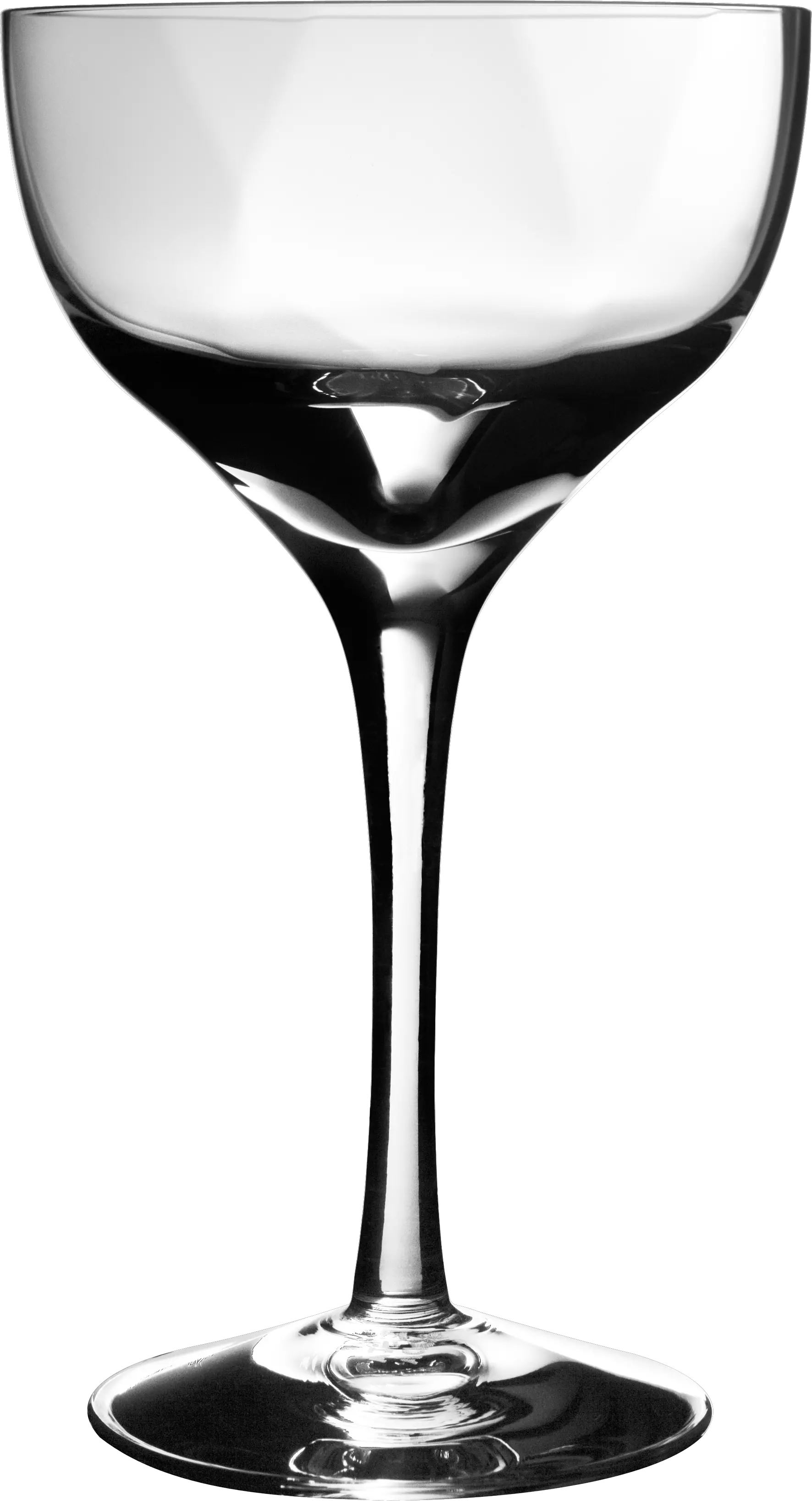 Empty wine glass PNG image
