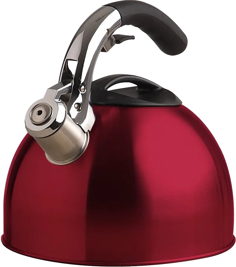 Red kettle PNG image