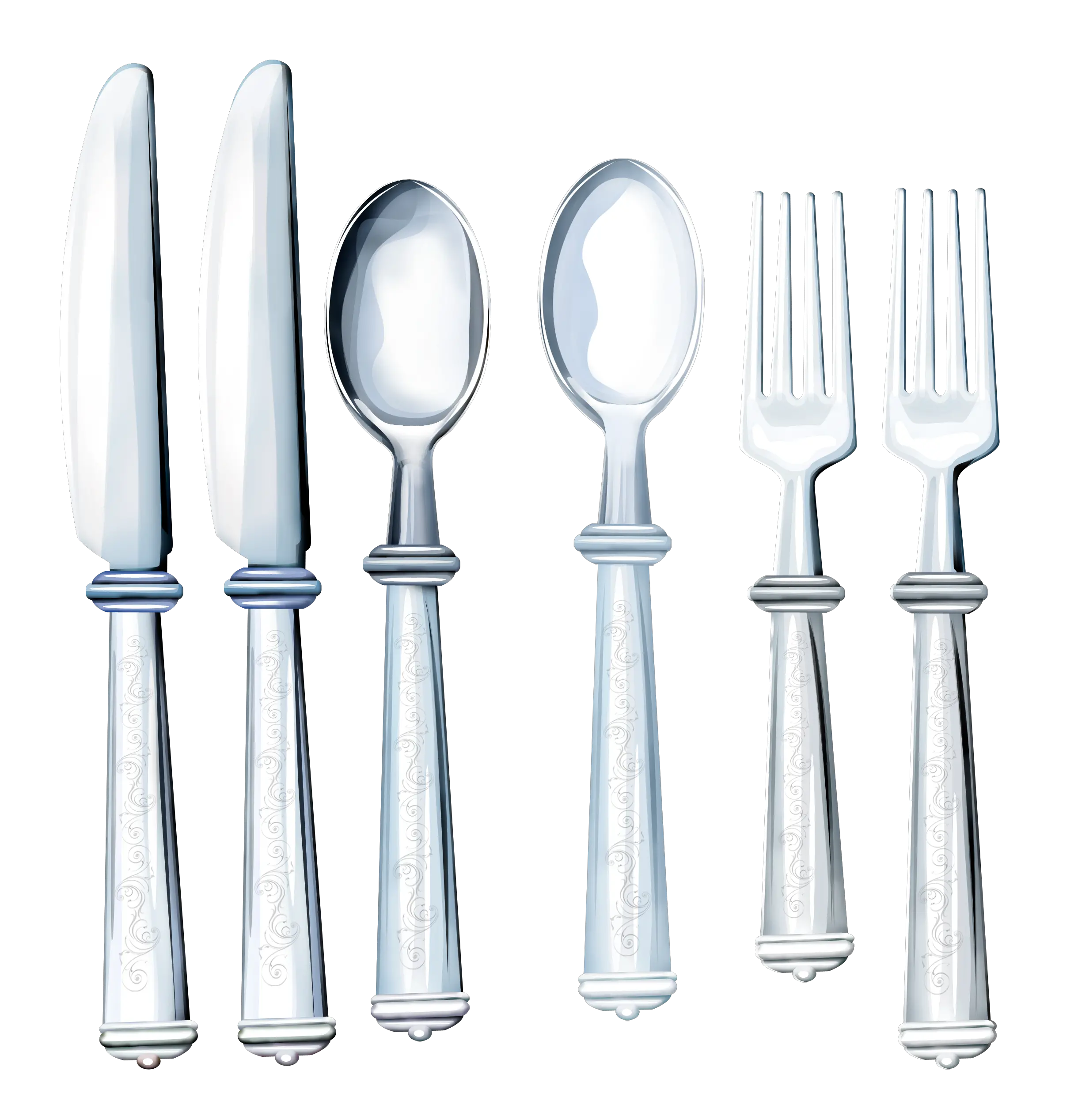 Spoons forks knives PNG image