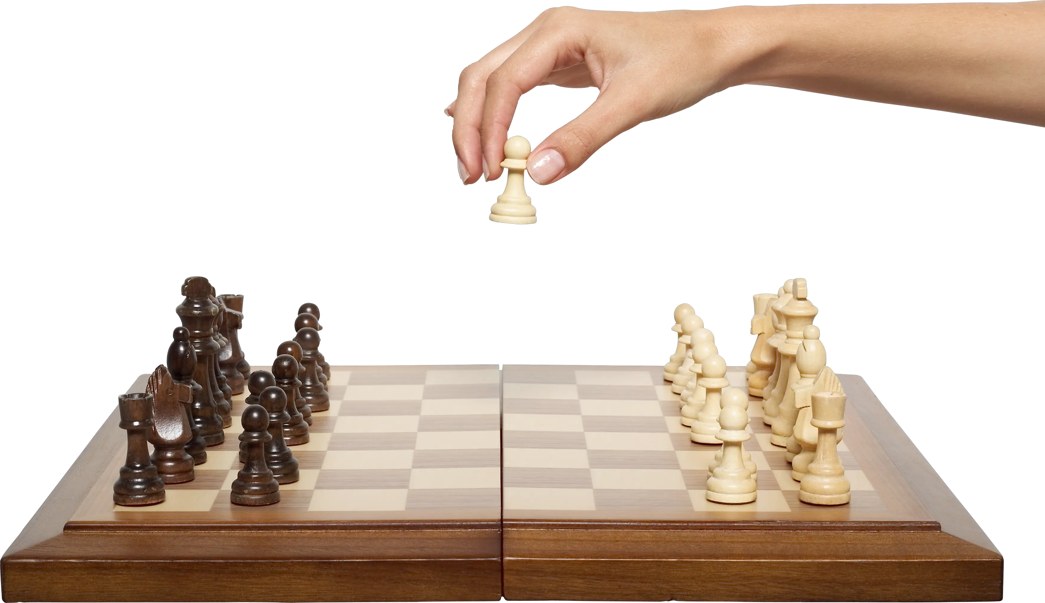 Chess in hand PNG image