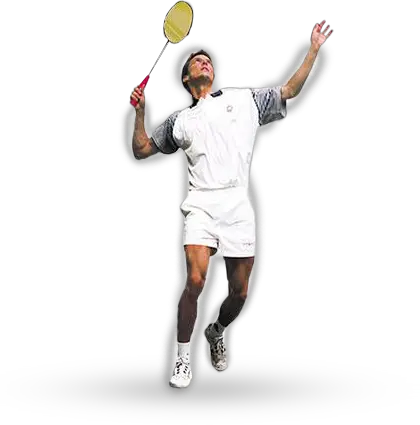 Badminton player PNG image