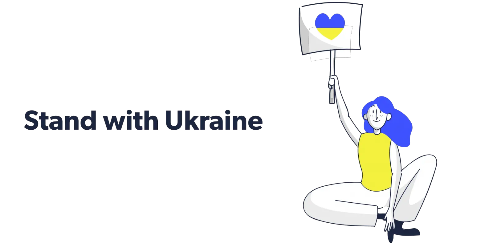 Stand with Ukraine PNG