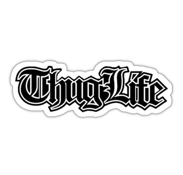 Thug life sticker PNG