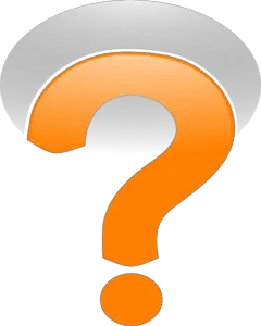 orange Question mark PNG