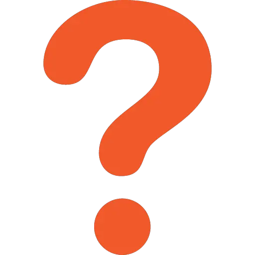 orange Question mark PNG