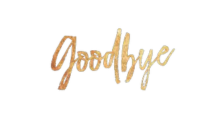 Goodbye PNG transparent