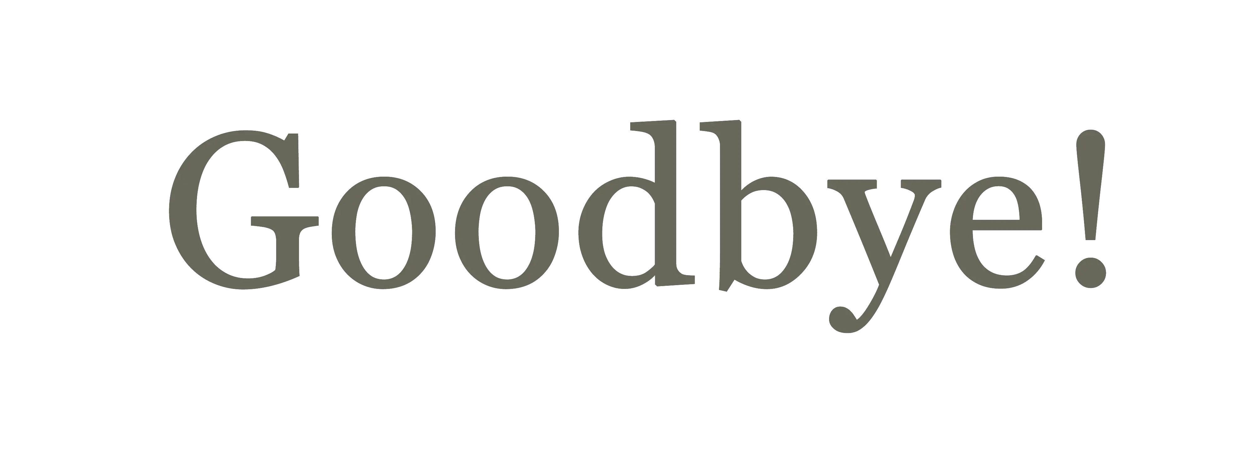 Goodbye PNG transparent