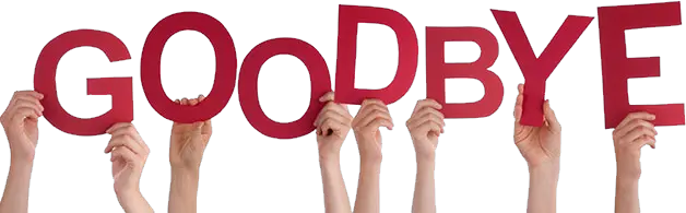 Goodbye PNG transparent