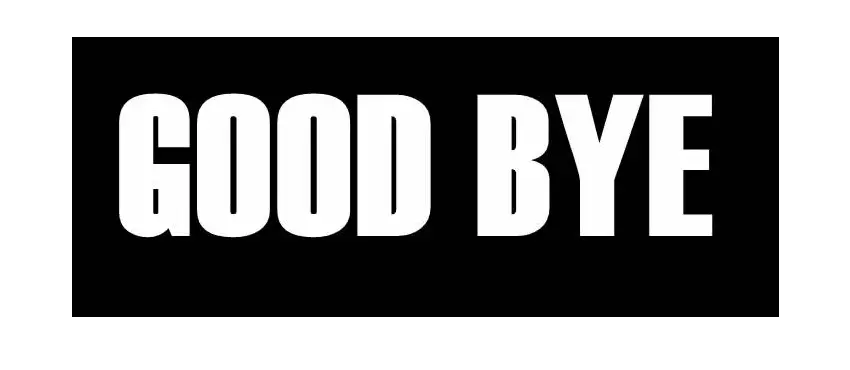 Goodbye PNG transparent