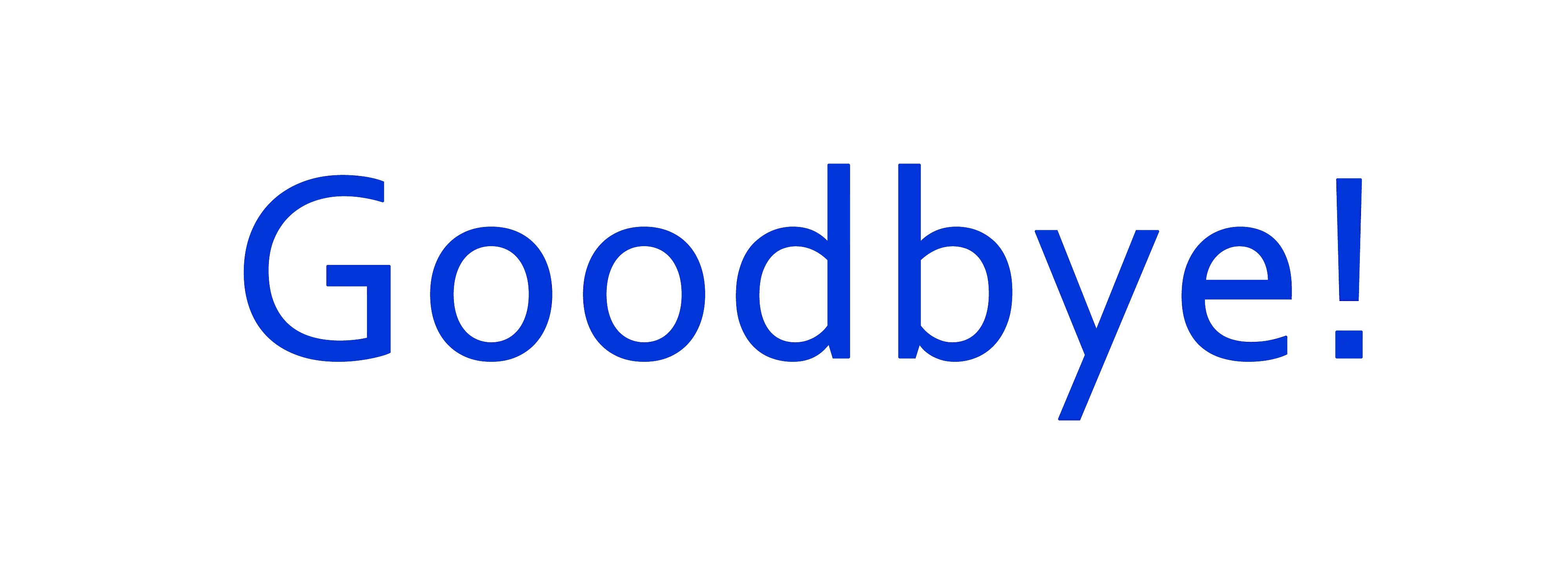 Goodbye PNG transparent