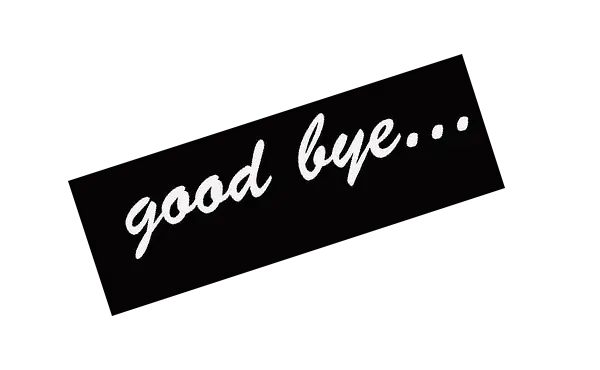 Goodbye PNG transparent