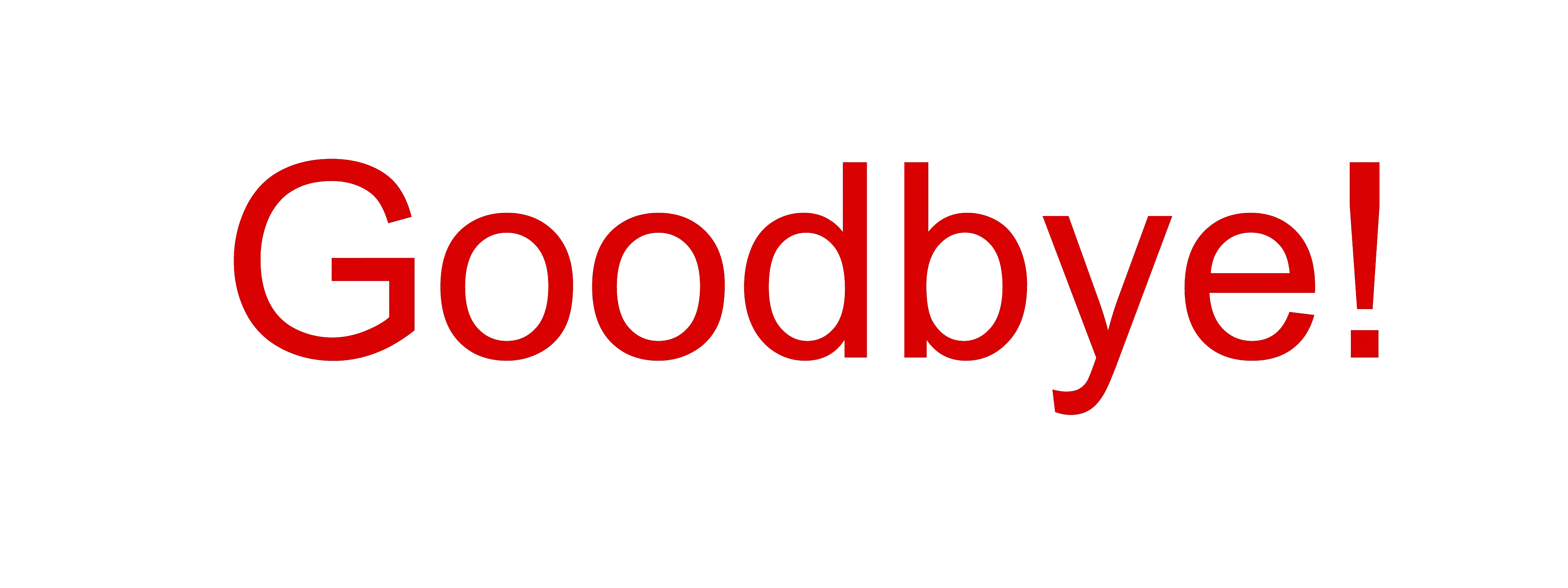 Goodbye PNG transparent