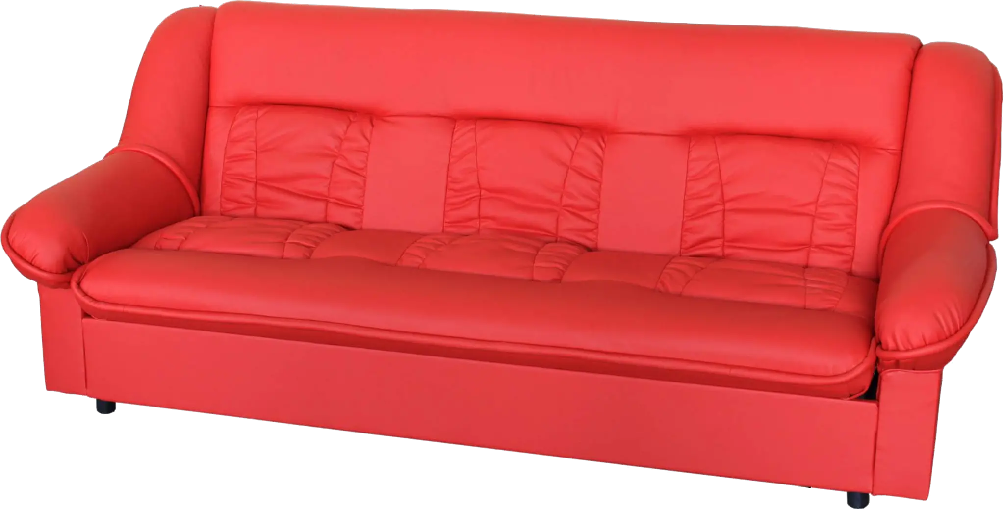 Red sofa PNG image