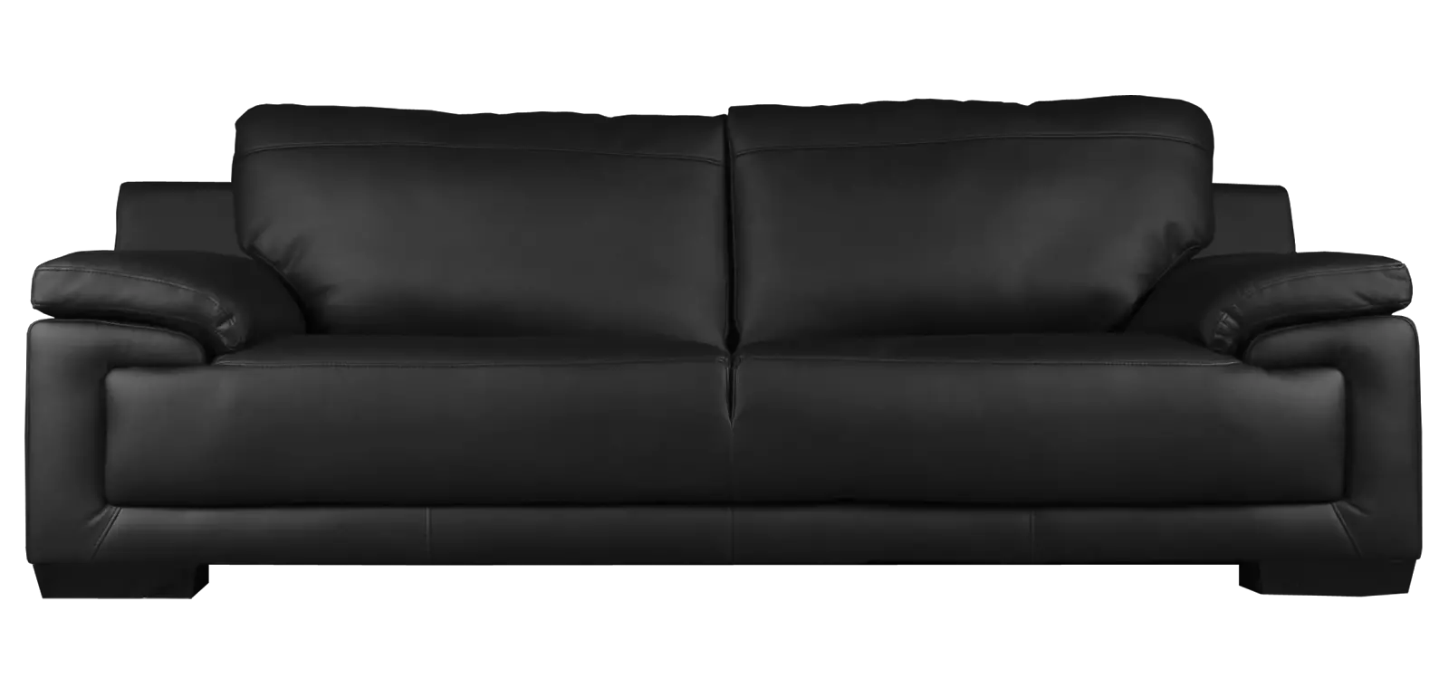 Black sofa PNG image