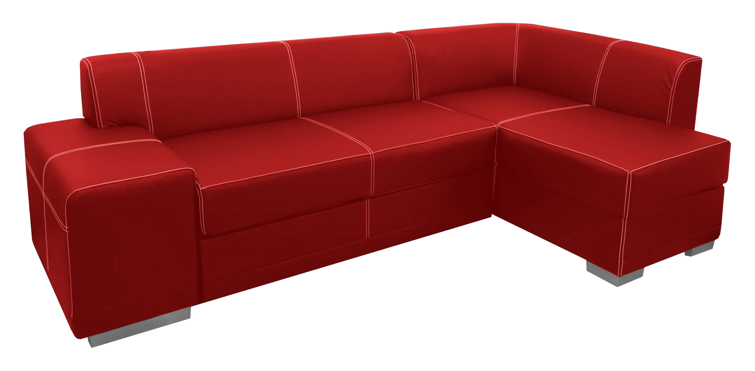 Red sofa PNG image