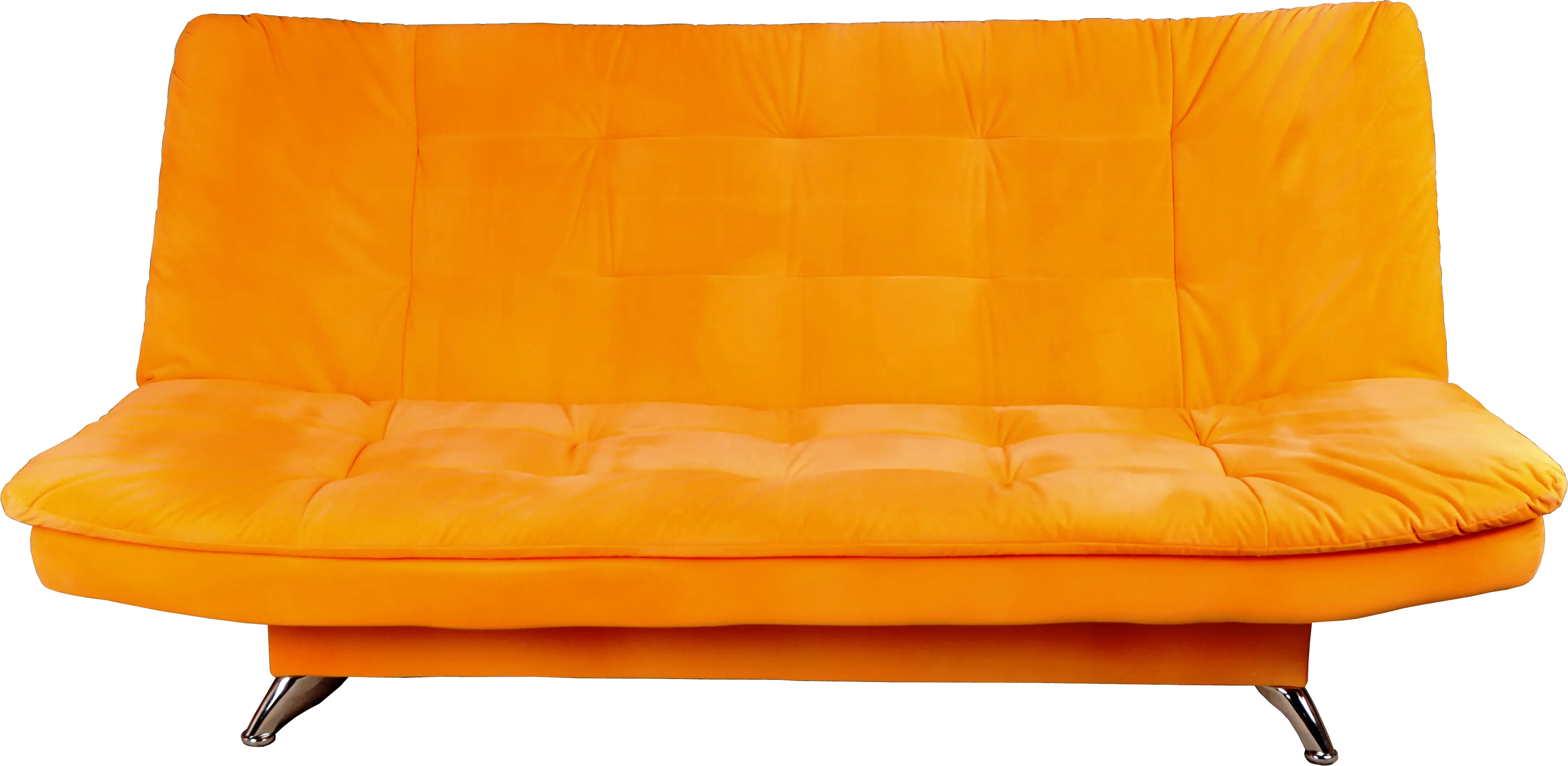 Orange sofa PNG image