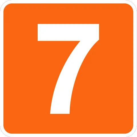 number 7 PNG