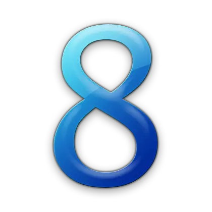 number 8 PNG
