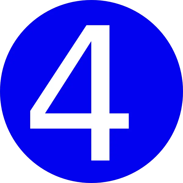 Number 4 PNG