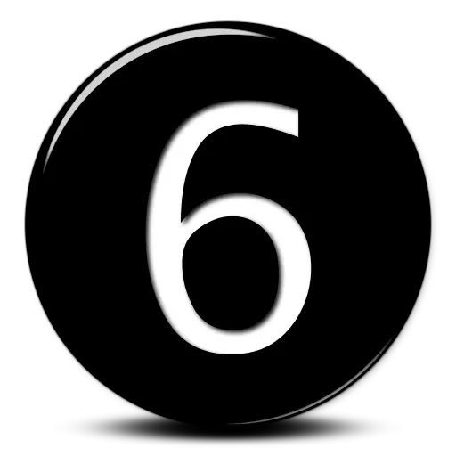 Number 6 PNG