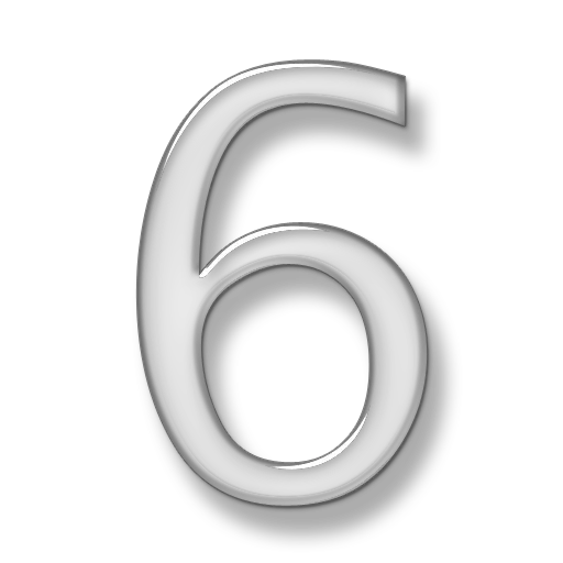 Number 6 PNG
