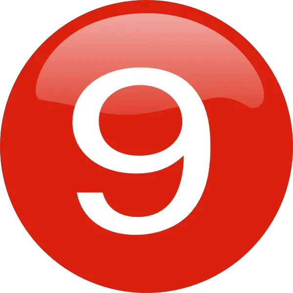 Number 9 PNG