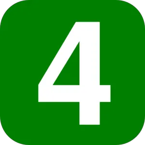 Number 4 PNG