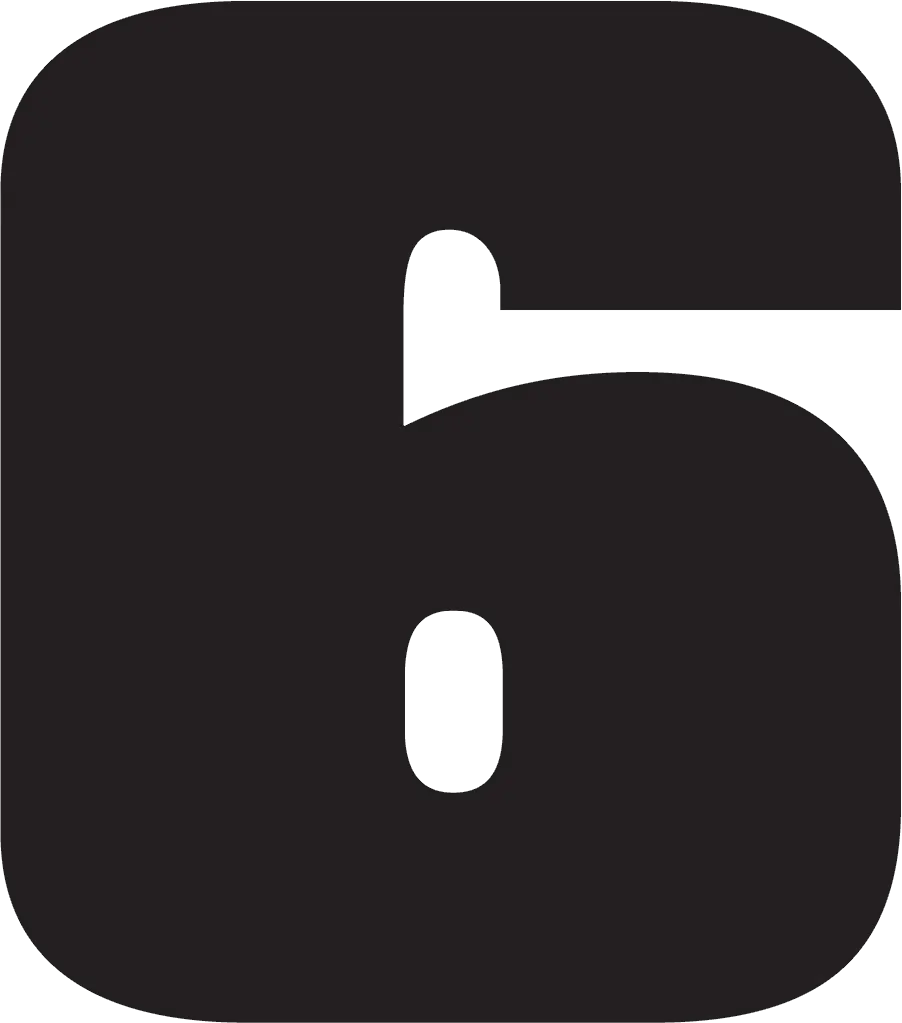 Number 6 PNG