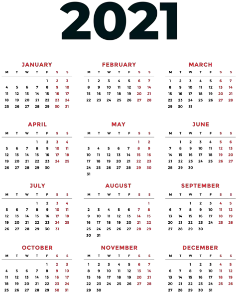 Calendar 2022 year PNG