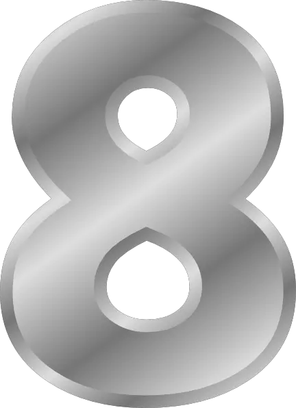 number 8 PNG