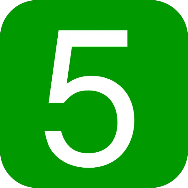 Number 5 PNG
