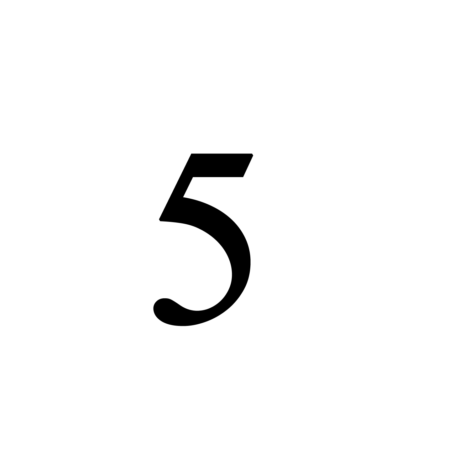 Number 5 PNG