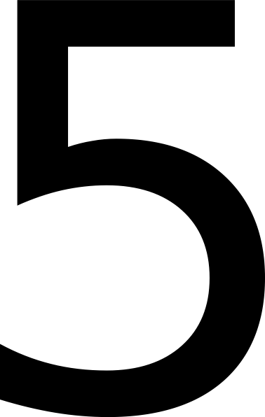 Number 5 PNG