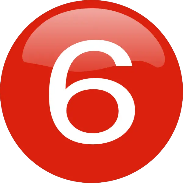 Number 6 PNG